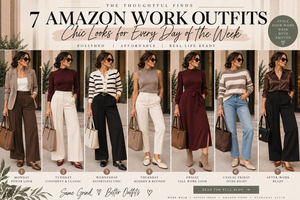 7 Amazon work outfits for women featuring chic business casual office looks, fall workwear and Casual Friday outfit ideas