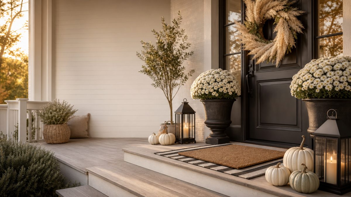 Neutral Fall Front Porch Ideas: 12 Amazon Finds You’ll Love